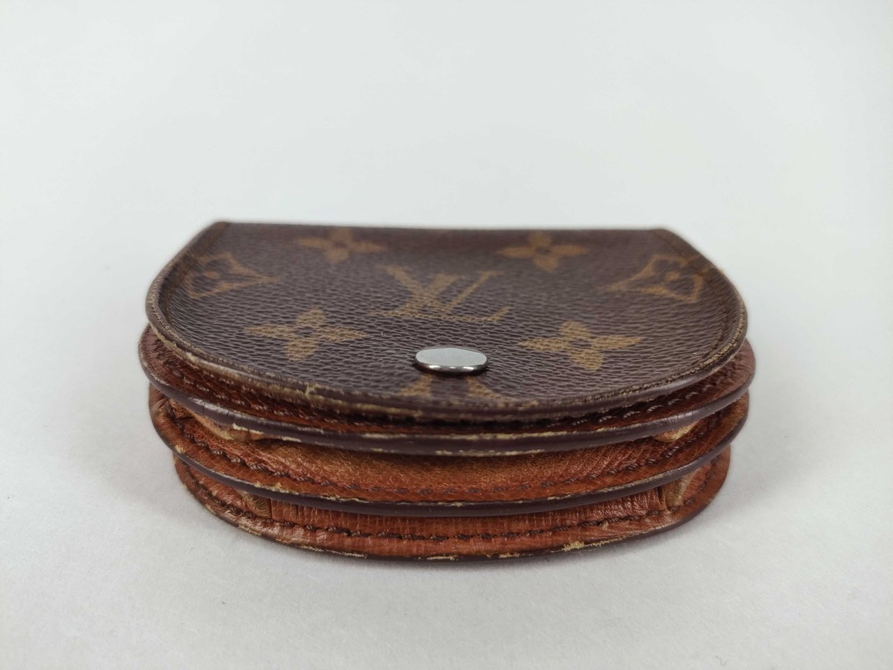 Louis Vuitton Louis Vuitton Porte-Monnaie Coin Purse Monogram Canvas Bruin