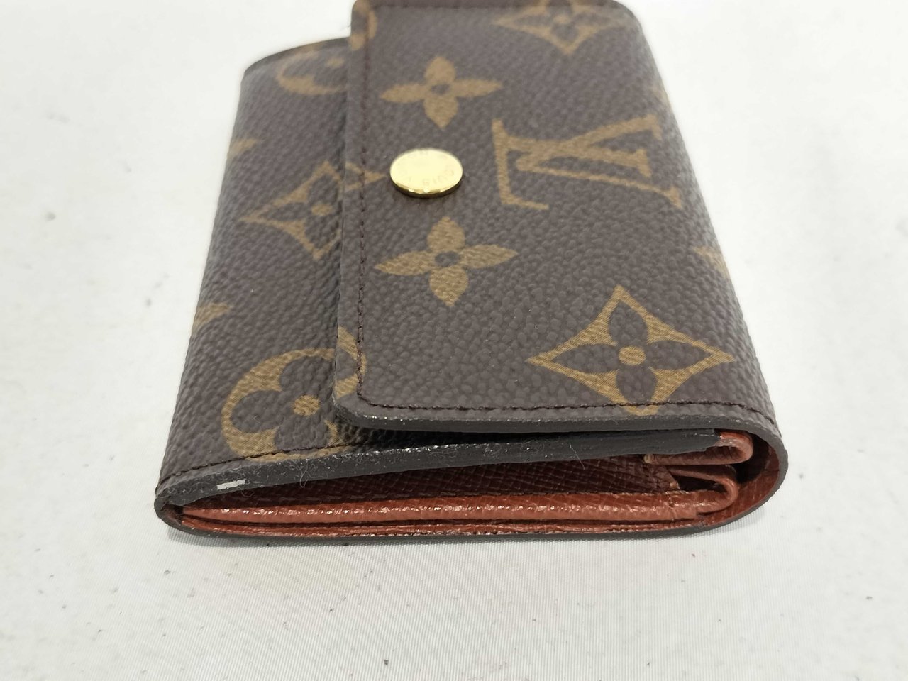 Louis Vuitton Porte-Monnaie Coin Purse Monogram Canvas Bruin