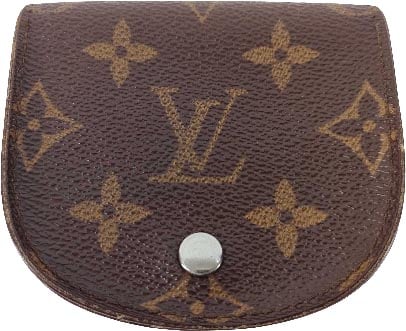 Louis Vuitton Louis Vuitton Porte-Monnaie Coin Purse Monogram Canvas Bruin