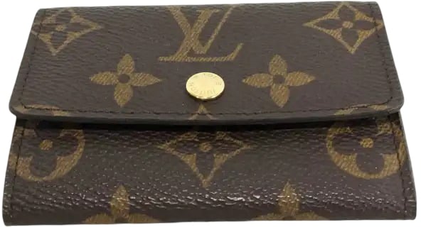 Louis Vuitton Porte-Monnaie Coin Purse Monogram Canvas Bruin