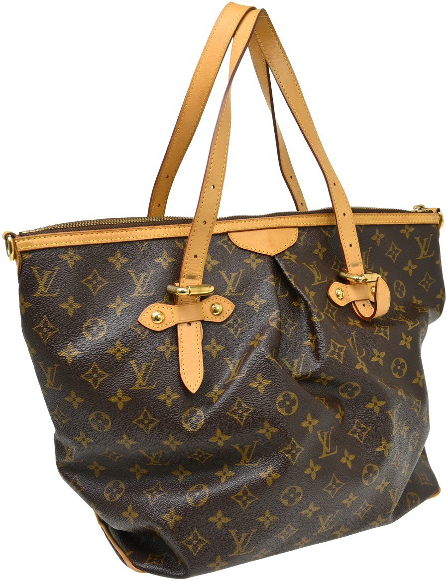 Louis Vuitton Palermo Handbag Monogram Canvas GM Bruin