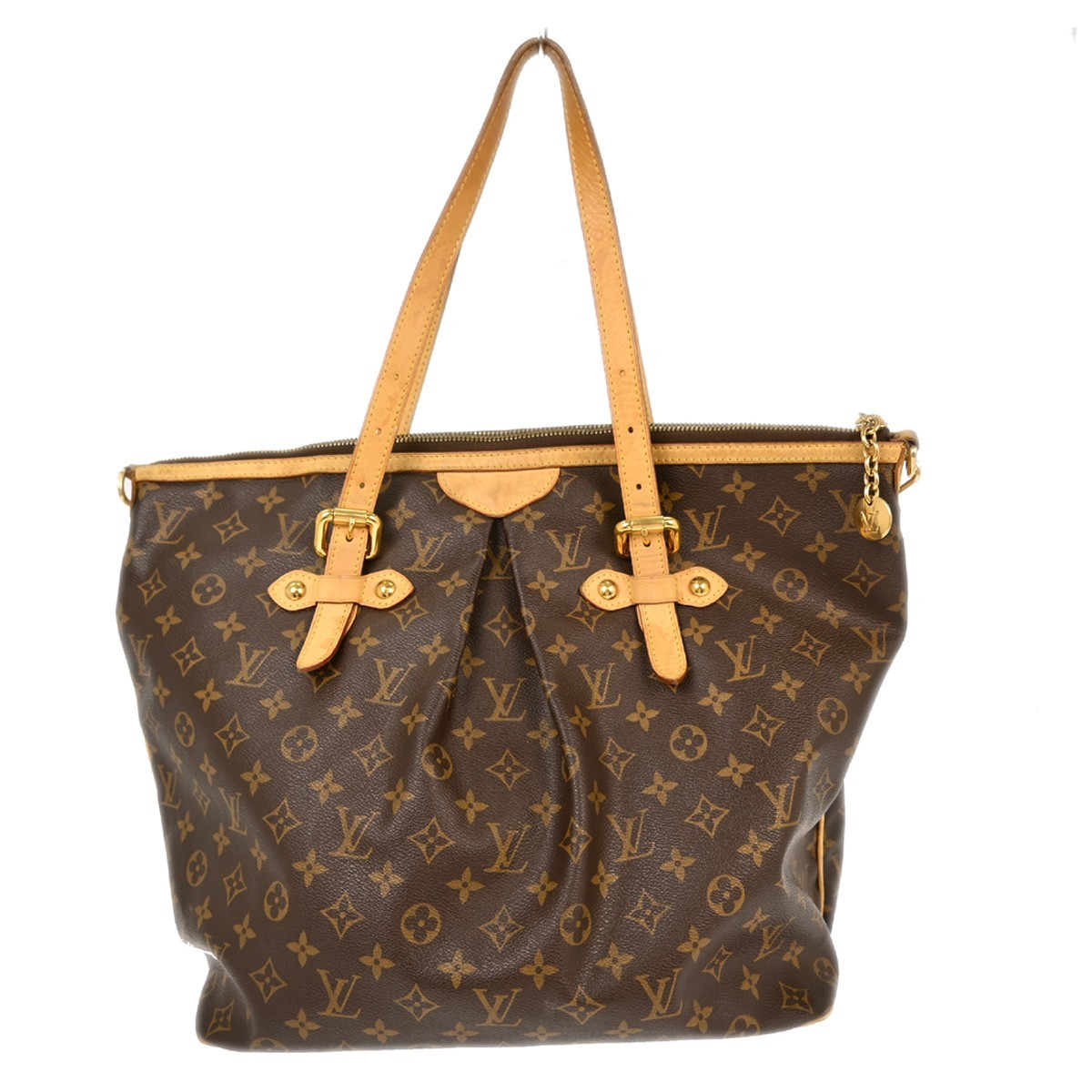 Louis Vuitton Louis Vuitton Palermo Handbag Monogram Canvas GM Bruin