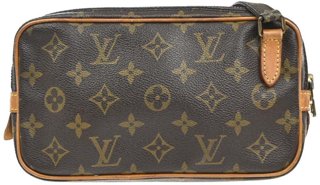 Louis Vuitton Pochette Marly Bandouliere Monogram Canvas medium Bruin