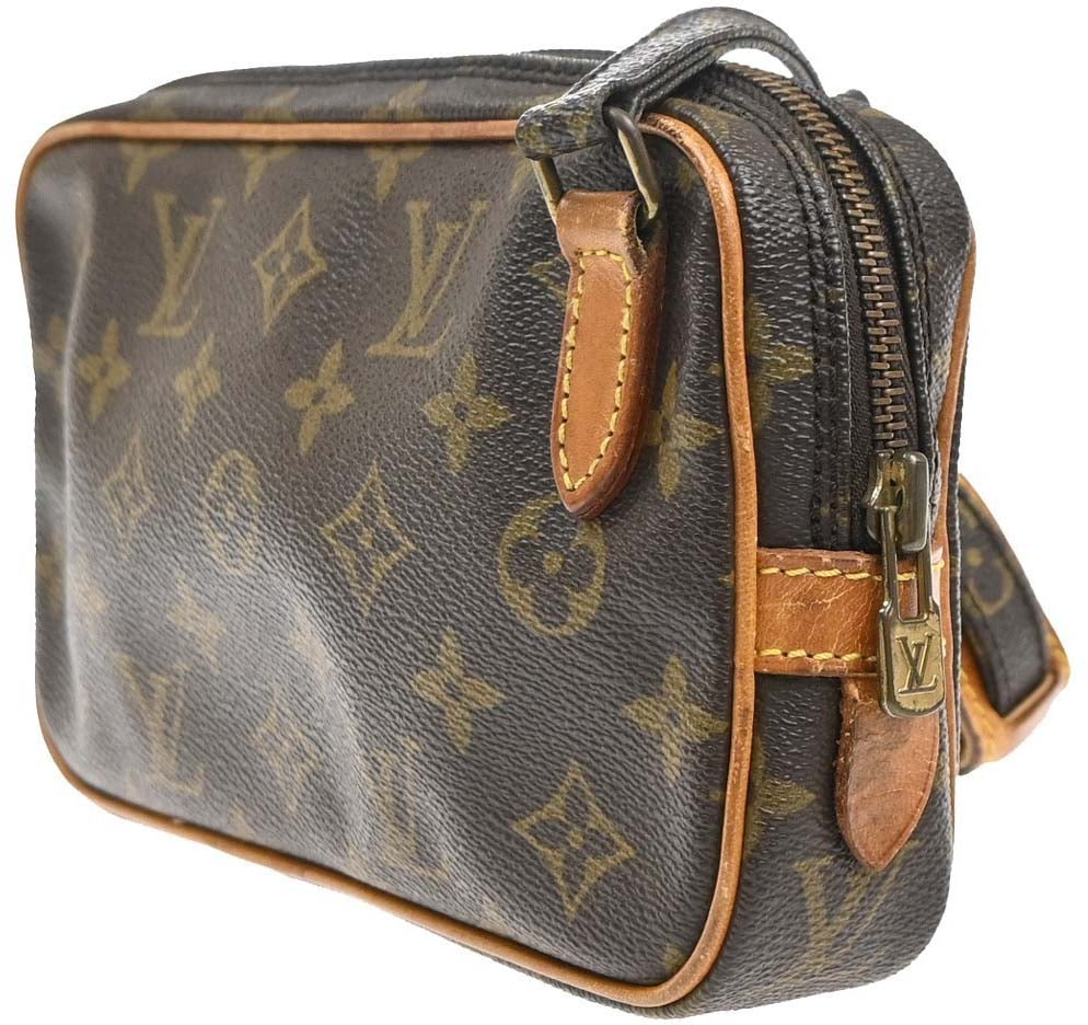 Louis Vuitton Pochette Marly Bandouliere Monogram Canvas medium Bruin