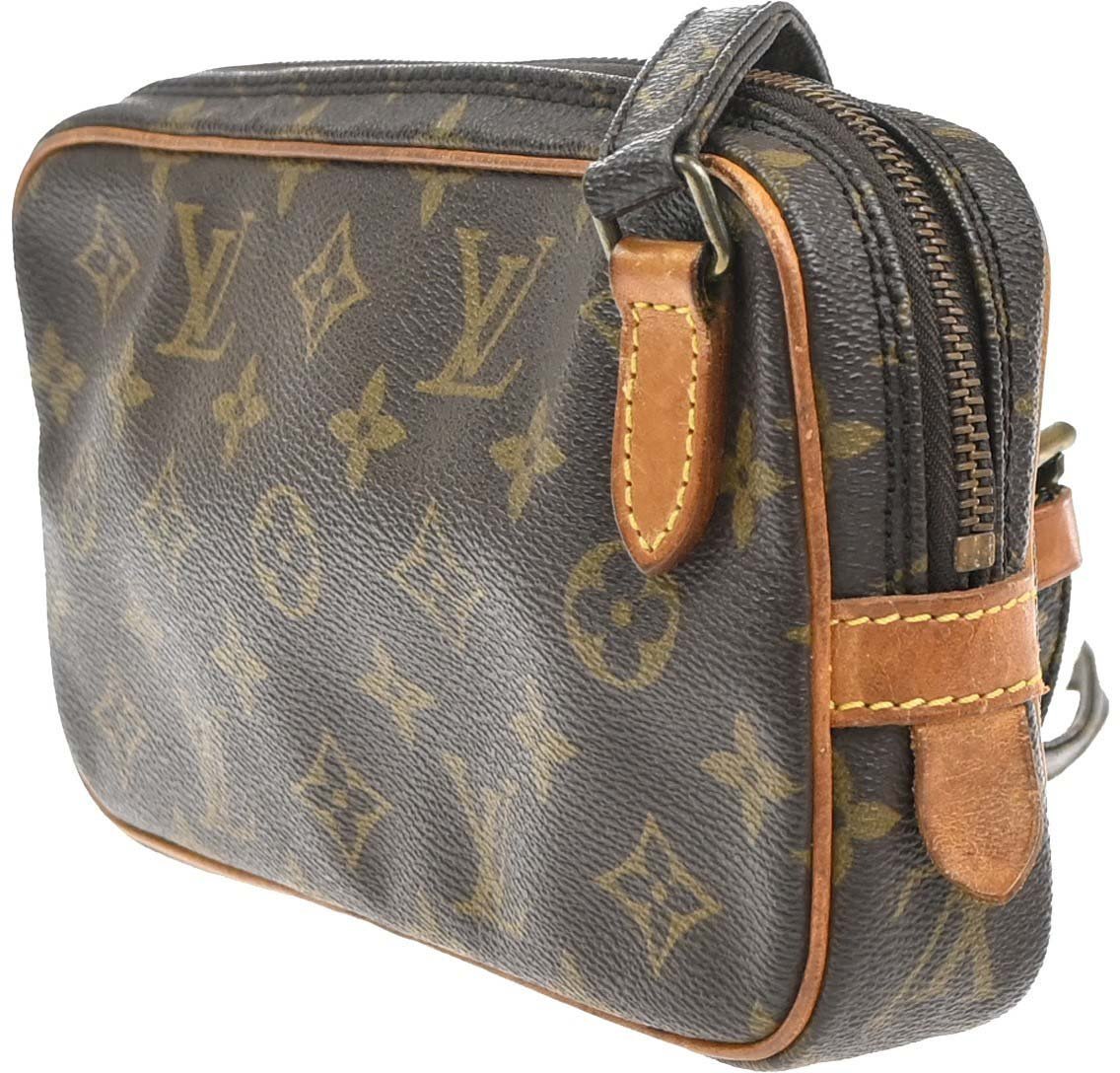 Louis Vuitton Pochette Marly Bandouliere Monogram Canvas medium Bruin