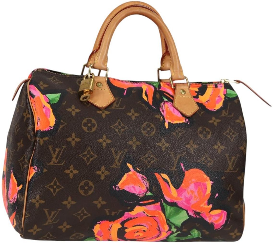 Louis Vuitton Louis Vuitton Speedy Handbag Limited Edition Monogram Roses 30 Bruin