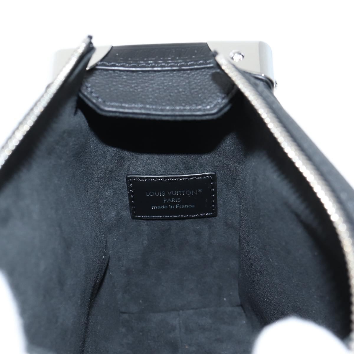 Louis Vuitton Louis Vuitton Side Trunk Handbag Taurillon Leather MM Zwart