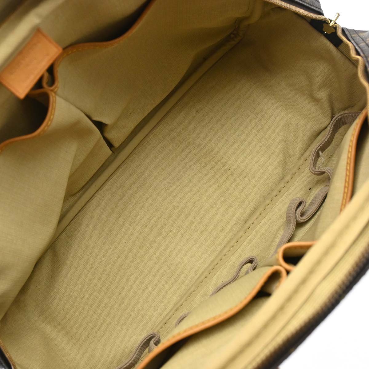 Louis Vuitton Bowling Vanity Printed Tuffetage with Leather Bruin