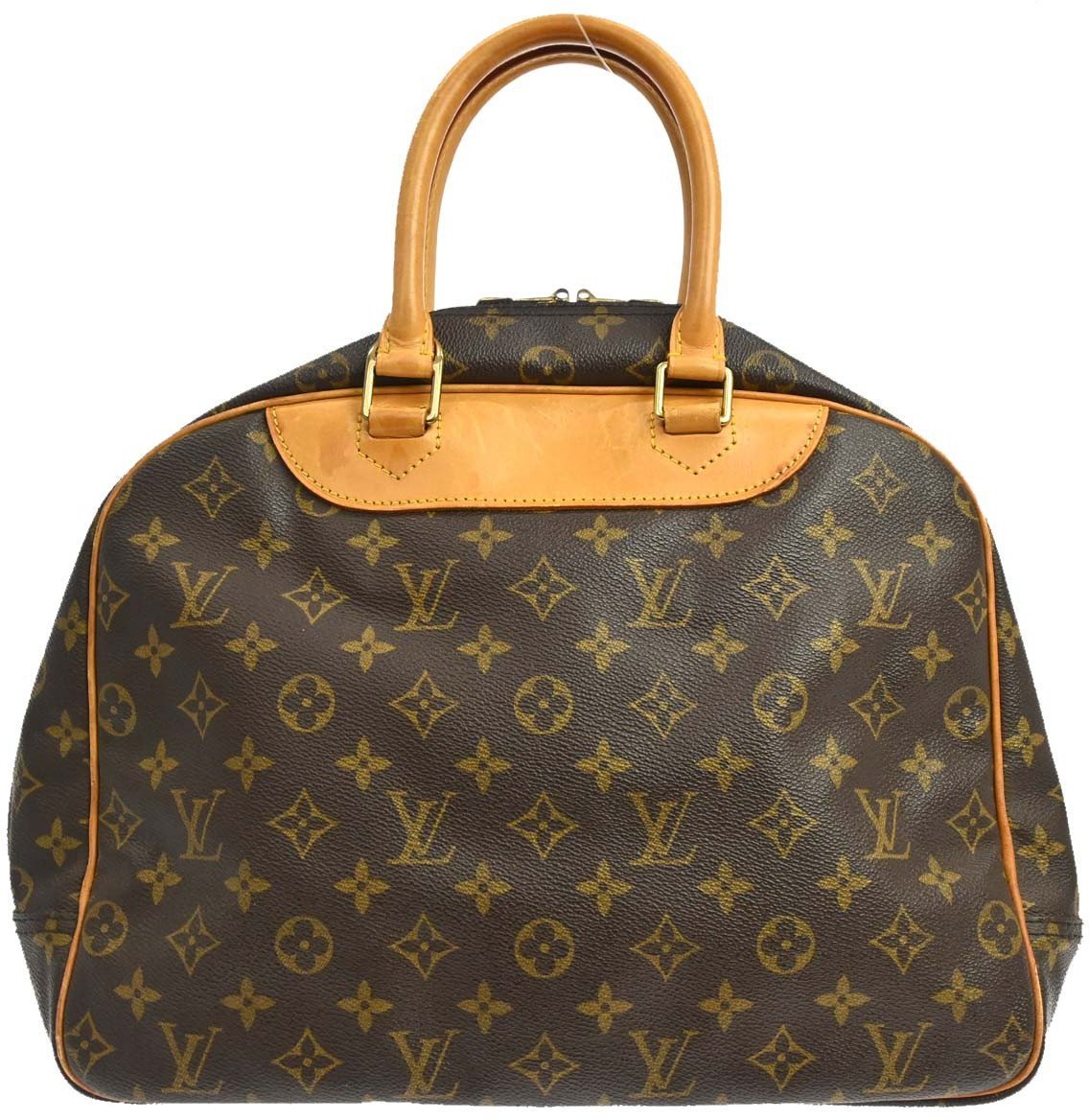 Louis Vuitton Bowling Vanity Printed Tuffetage with Leather Bruin