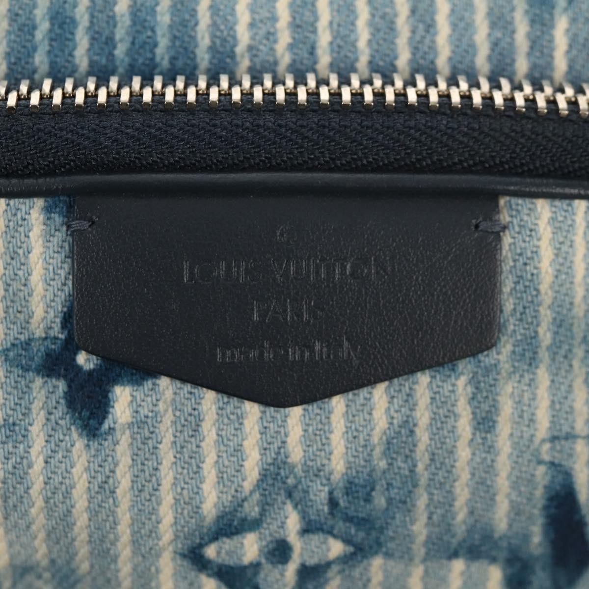 Louis Vuitton Outdoor Pouch Limited Edition Monogram Watercolor Stripes Denim Blauw