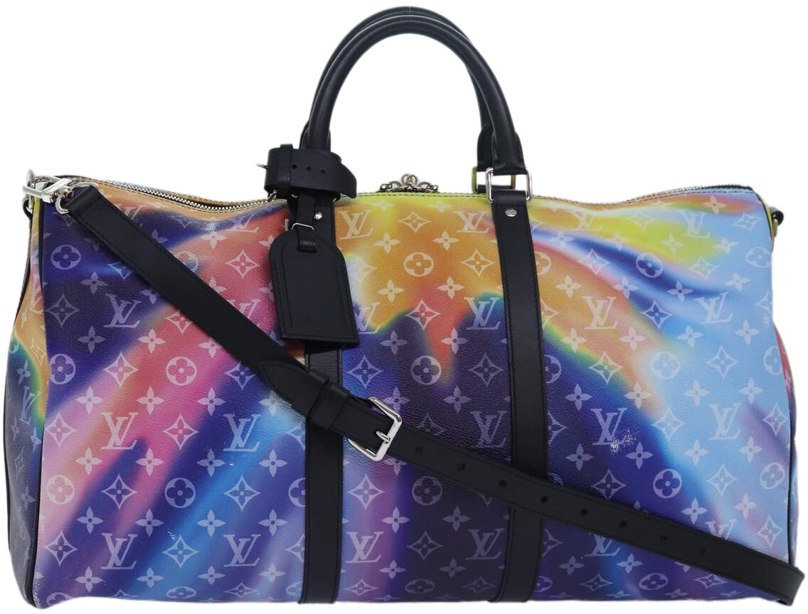 Louis Vuitton Louis Vuitton Keepall Bandouliere Bag Limited Edition Monogram Sunset Canvas 50 Divers