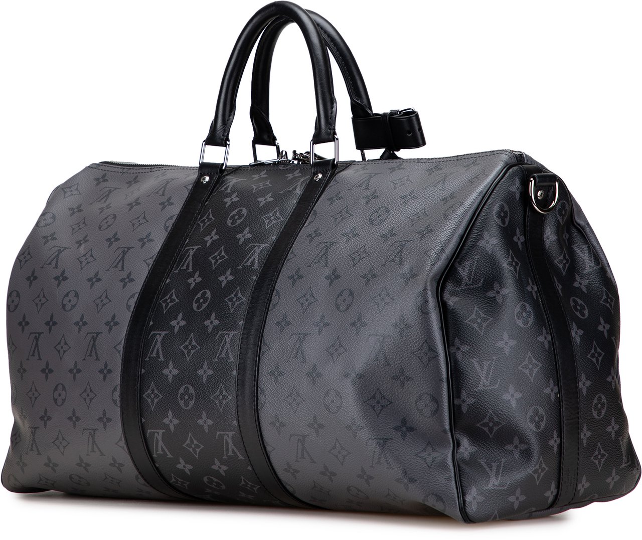 Louis Vuitton Monogram Eclipse Reverse Keepall Bandouliere 50 Grijs