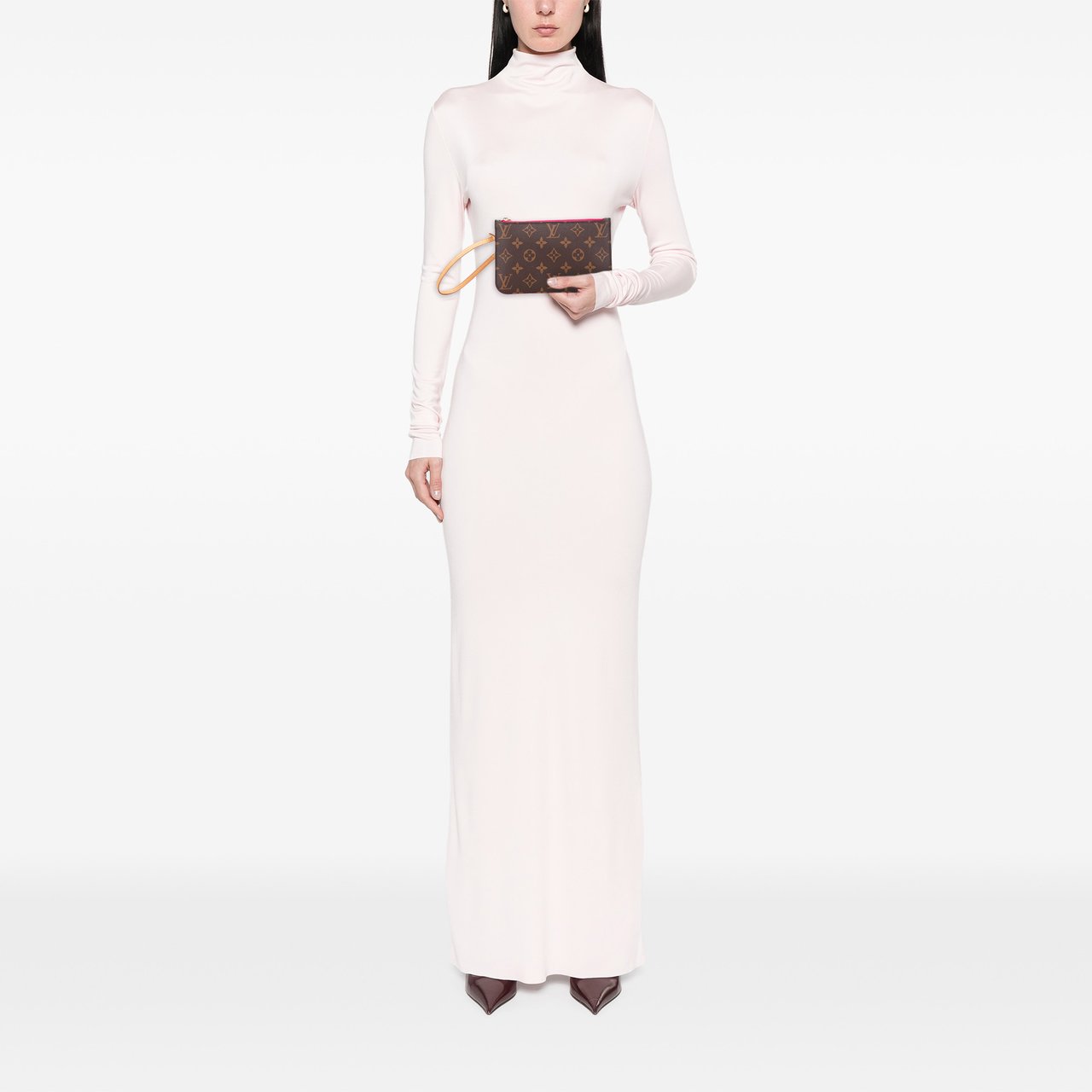 Louis Vuitton Monogram Neverfull Pouch Bruin