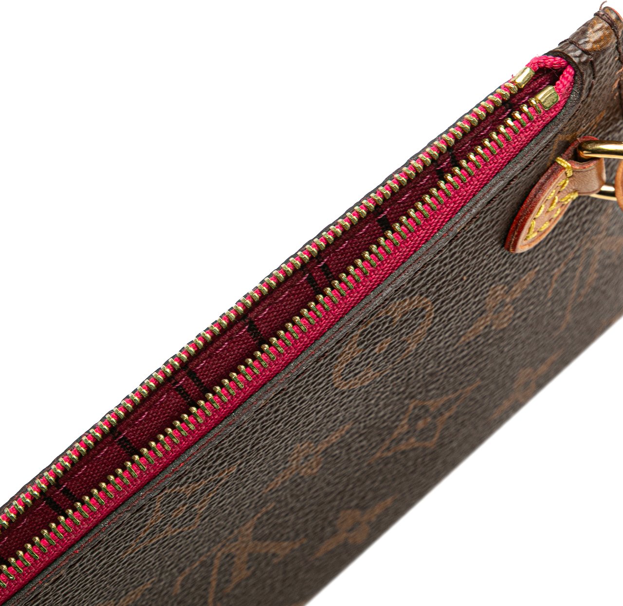 Louis Vuitton Monogram Neverfull Pouch Bruin