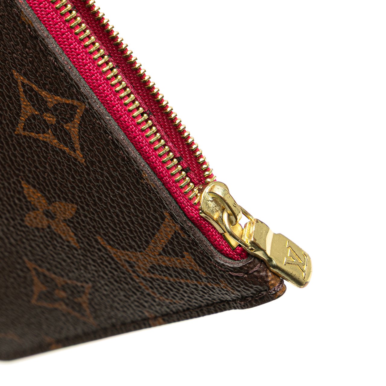 Louis Vuitton Monogram Neverfull Pouch Bruin