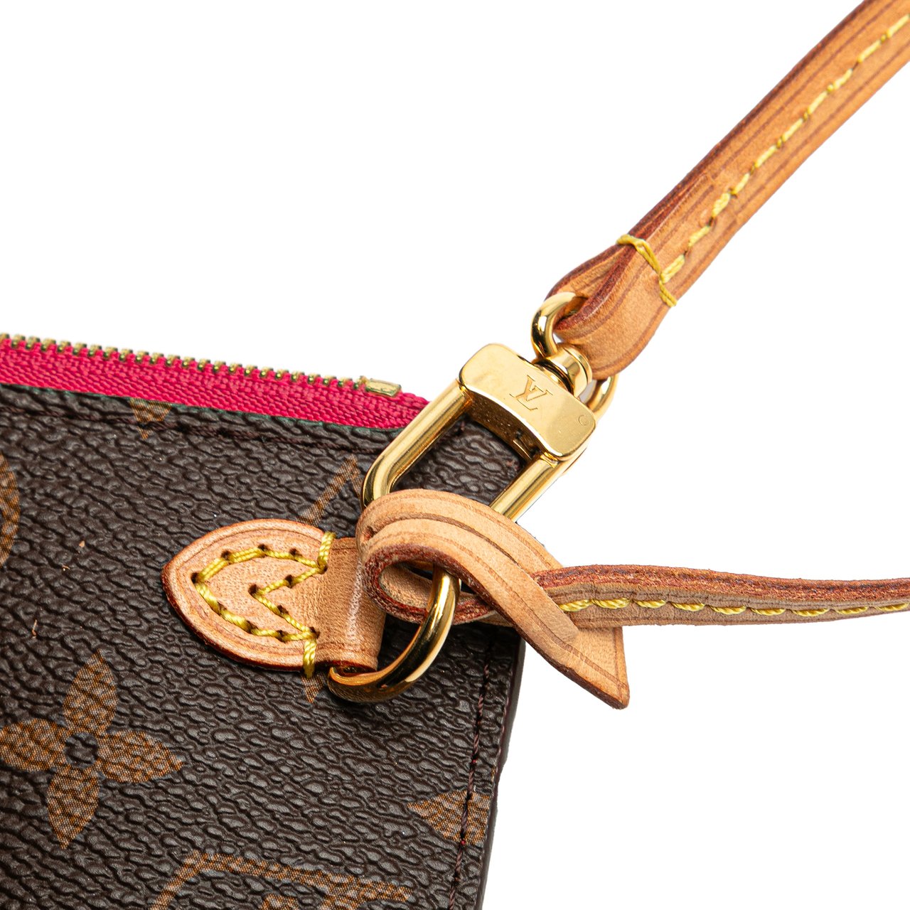 Louis Vuitton Monogram Neverfull Pouch Bruin