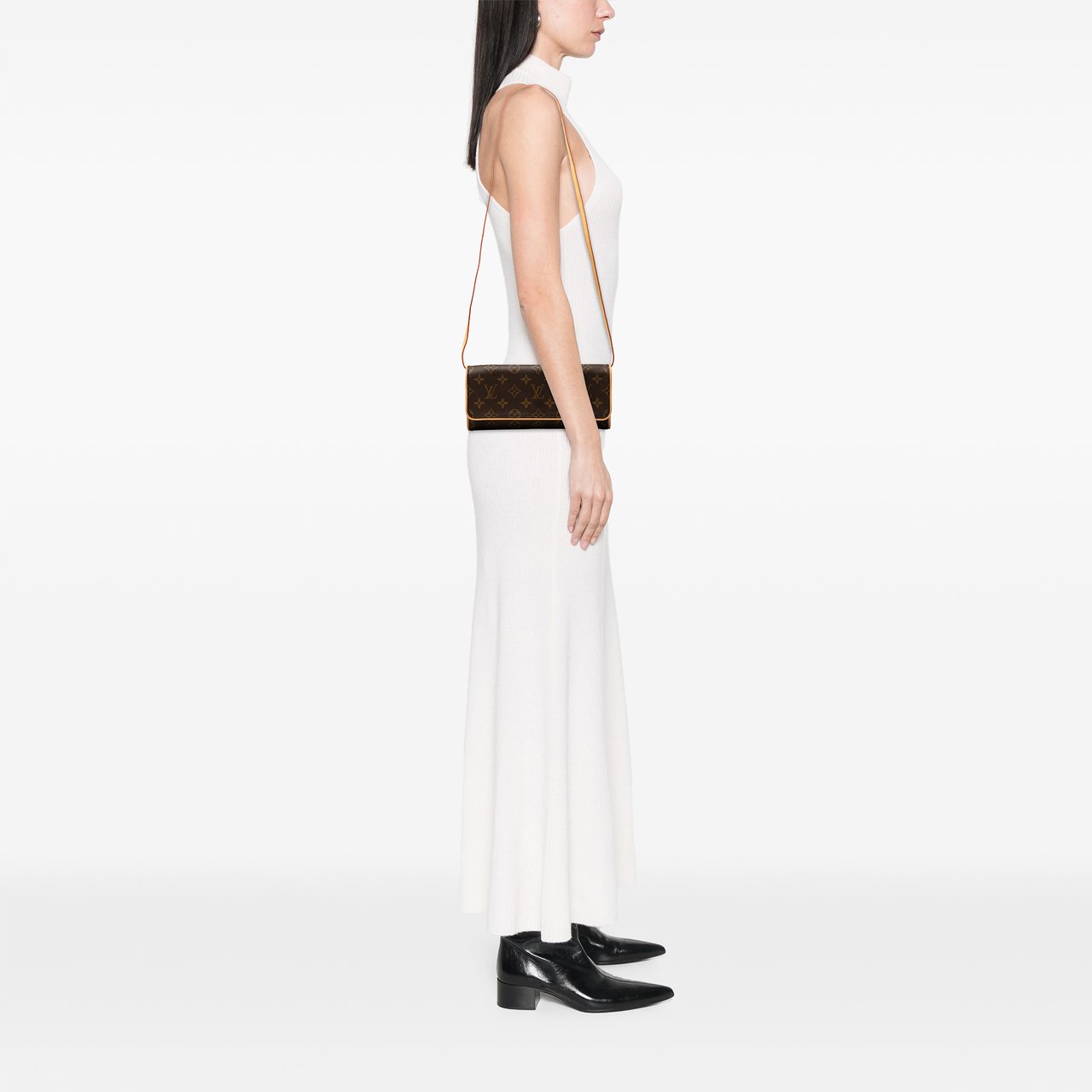 Louis Vuitton Monogram Pochette Twin GM Bruin