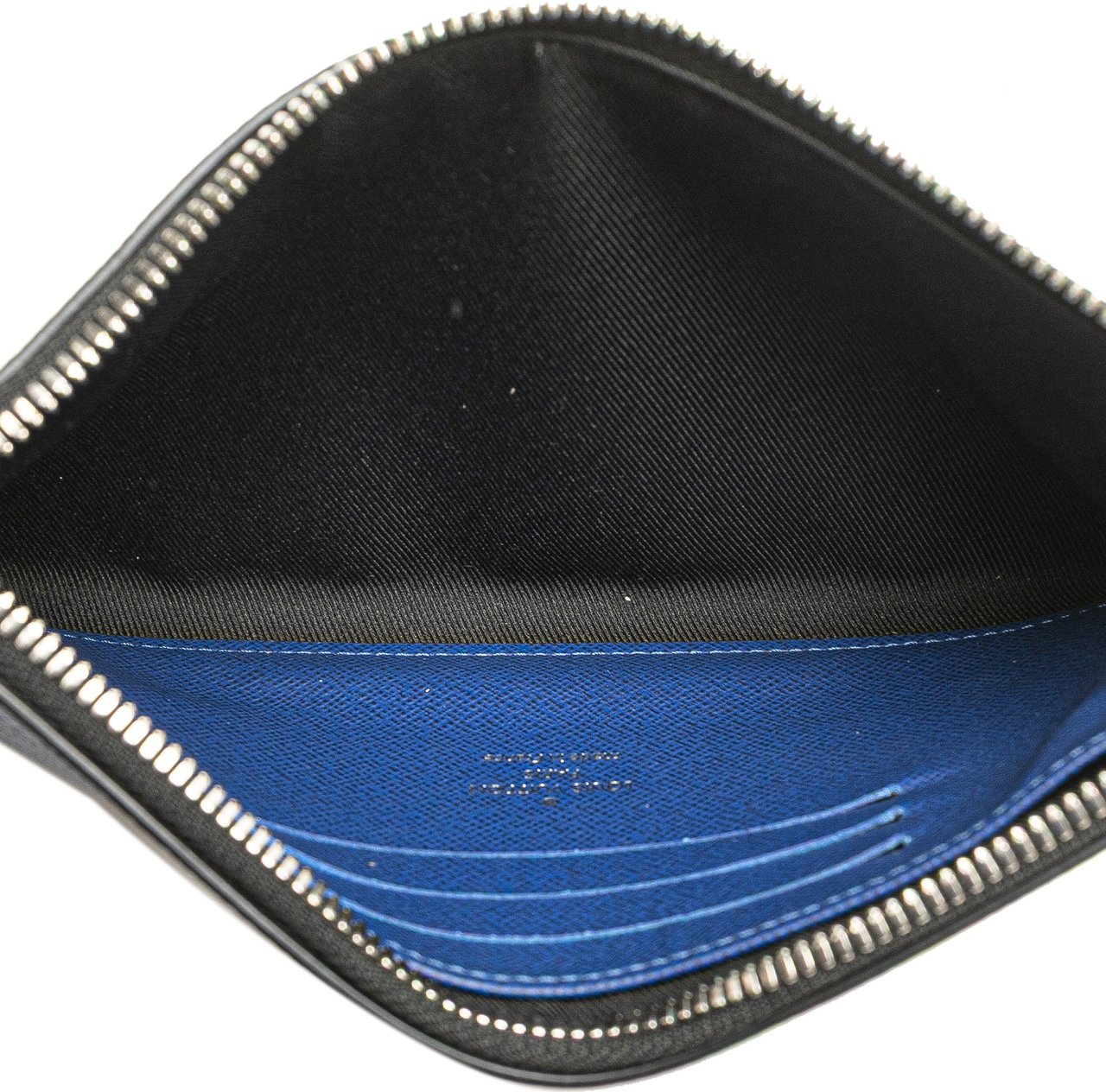 Louis Vuitton Monogram Taigarama Pochette Discovery PM Blauw