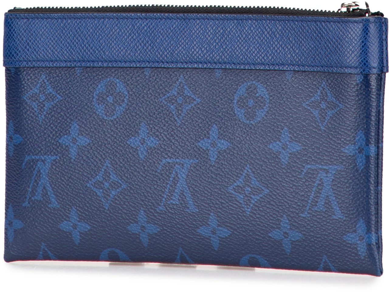 Louis Vuitton Monogram Taigarama Pochette Discovery PM Blauw