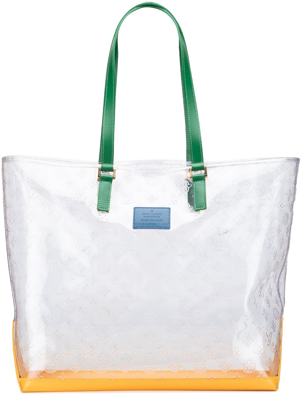 Louis Vuitton Limited Edition Brazil 500th Anniversary Monogram Vinyl Clear Cabas Wit