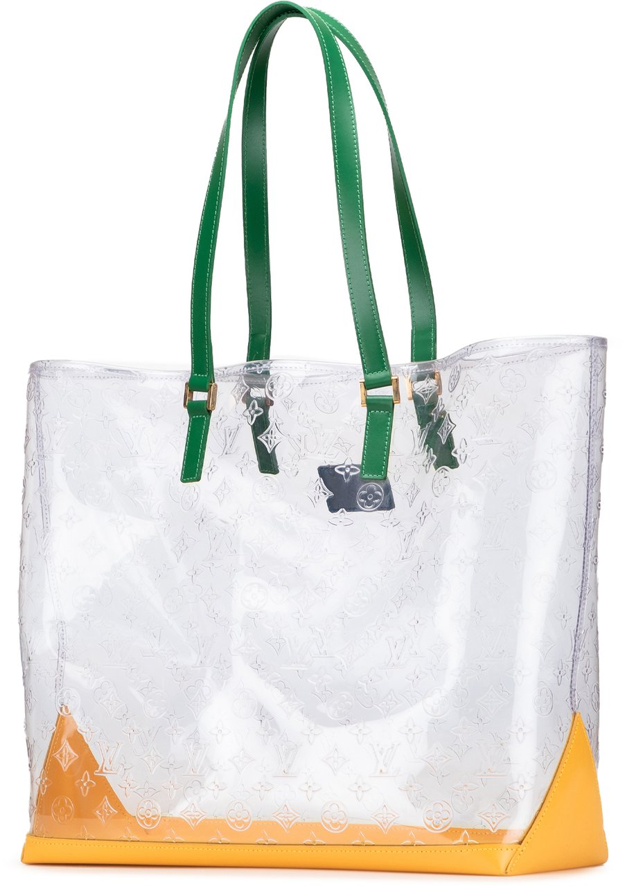 Louis Vuitton Limited Edition Brazil 500th Anniversary Monogram Vinyl Clear Cabas Wit