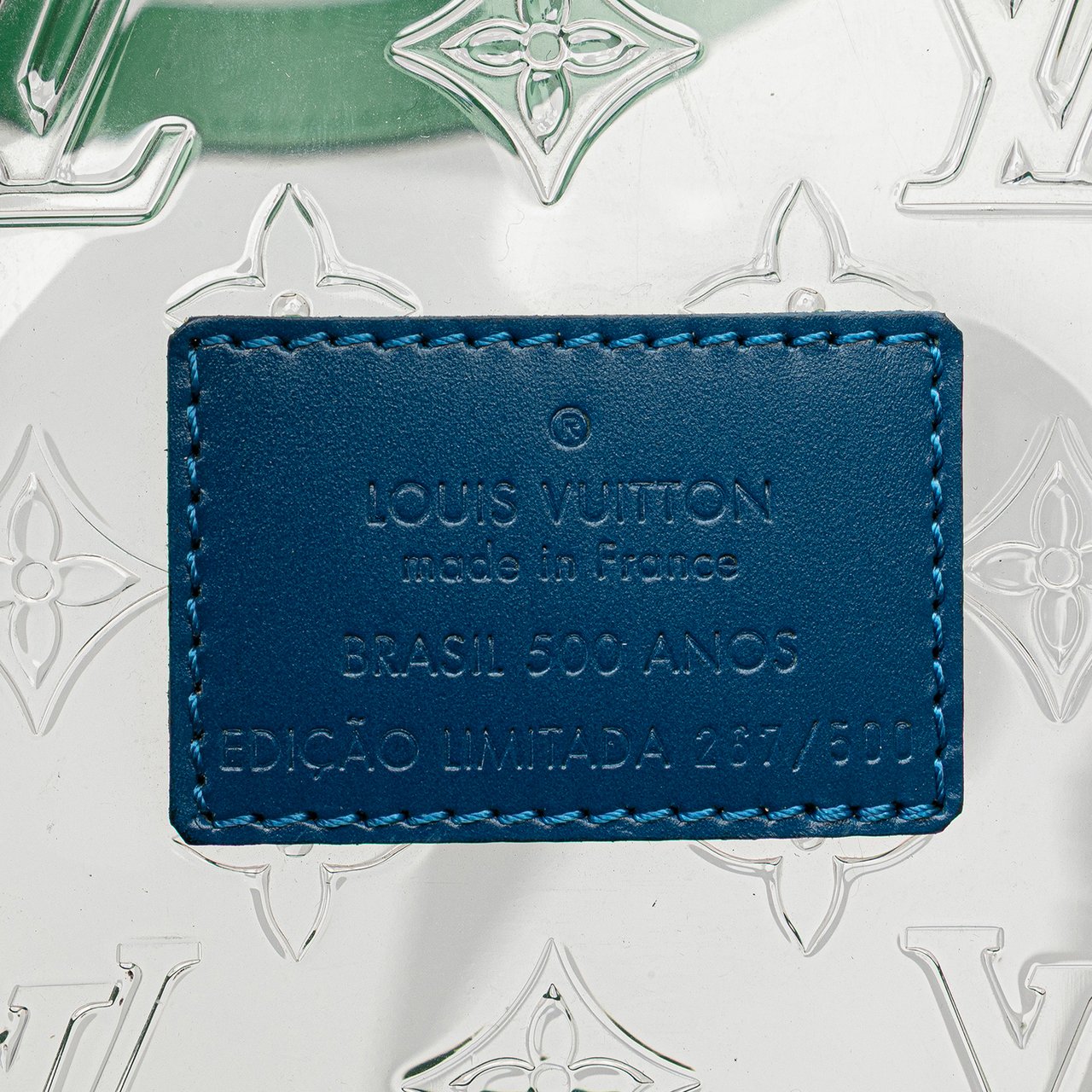 Louis Vuitton Limited Edition Brazil 500th Anniversary Monogram Vinyl Clear Cabas Wit