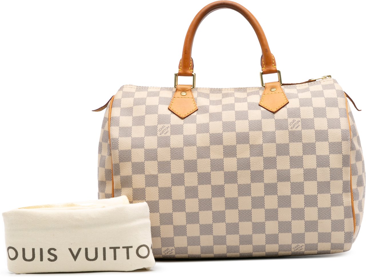 Louis Vuitton Damier Azur Speedy 30 Wit