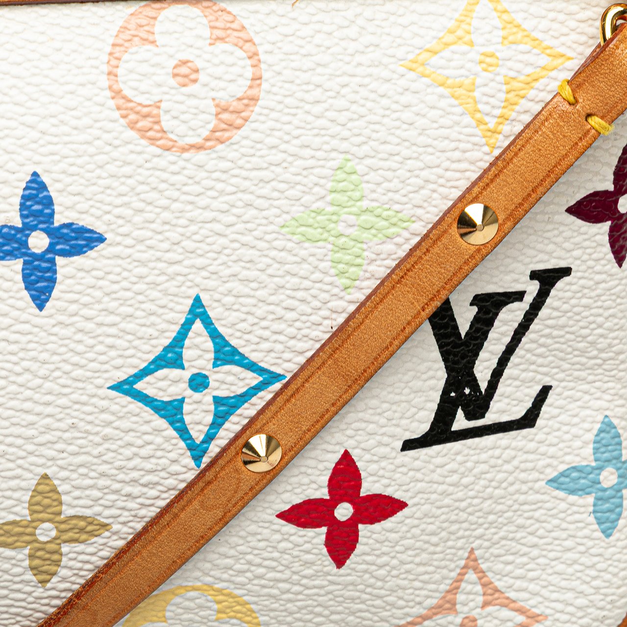 Louis Vuitton Monogram Multicolore Pochette Accessoires Wit