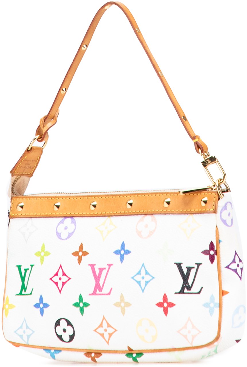 Louis Vuitton Monogram Multicolore Pochette Accessoires Wit
