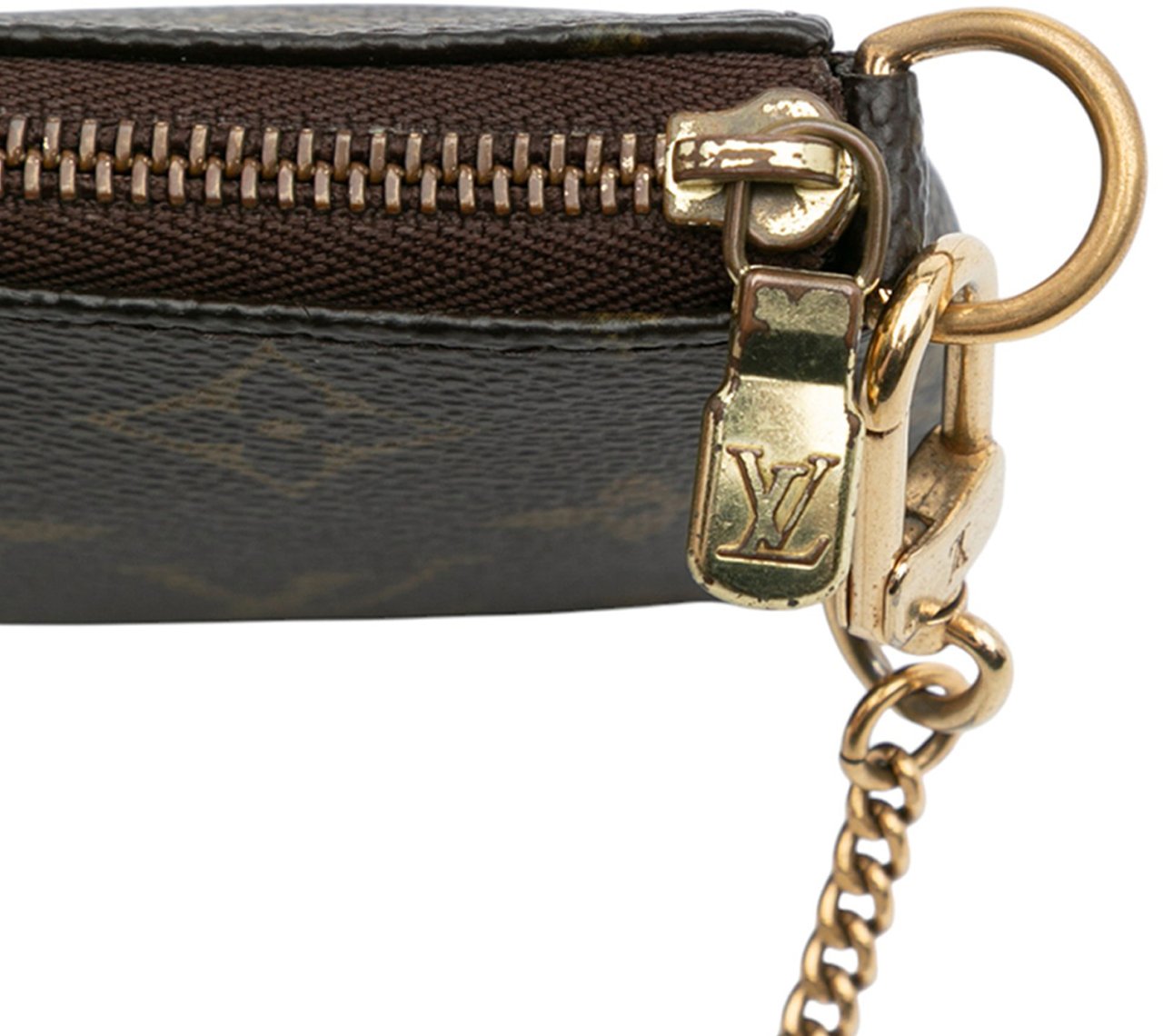 Louis Vuitton Monogram Mini Pochette Accessoires Bruin