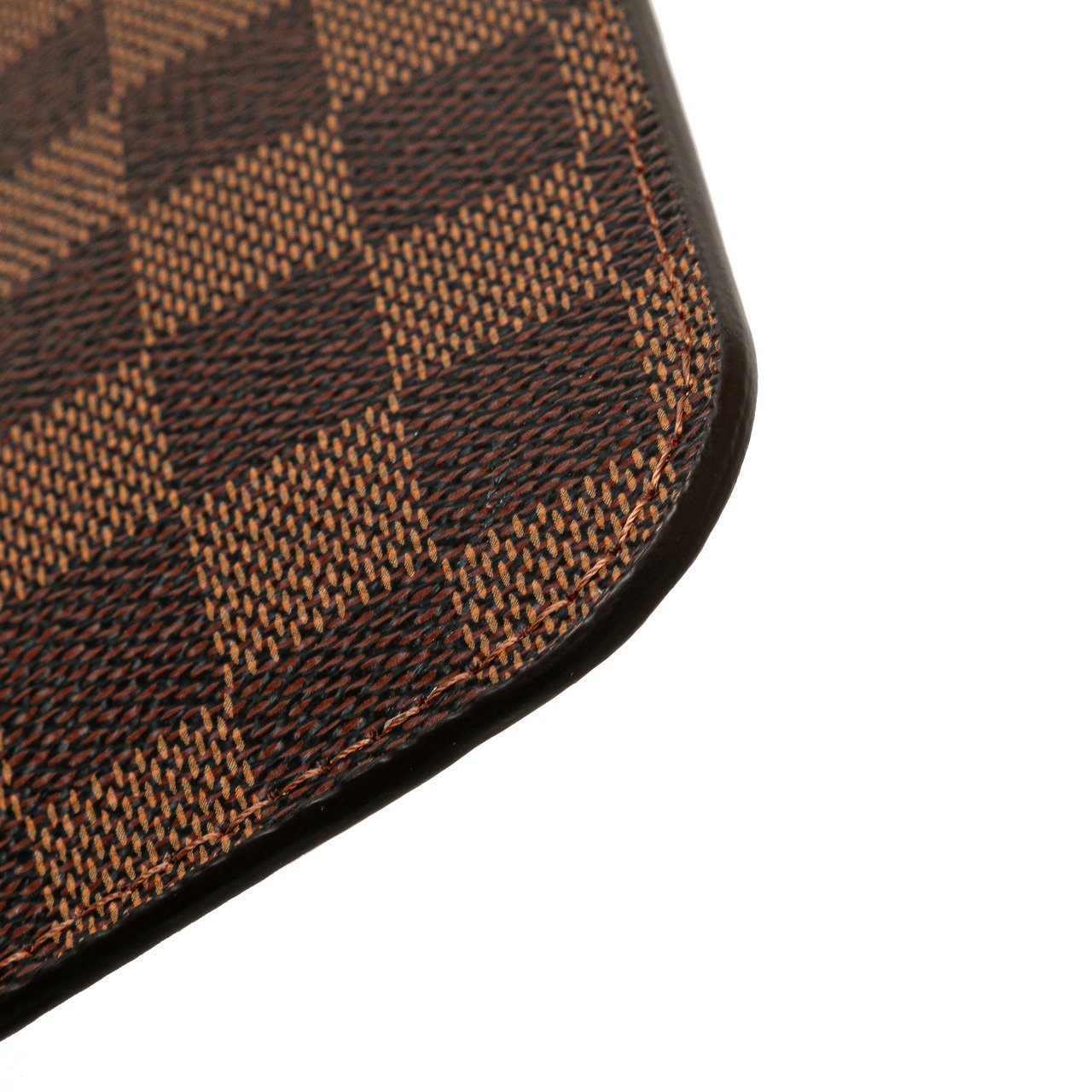 Louis Vuitton Damier Ebene Neverfull PM Pouch Bruin