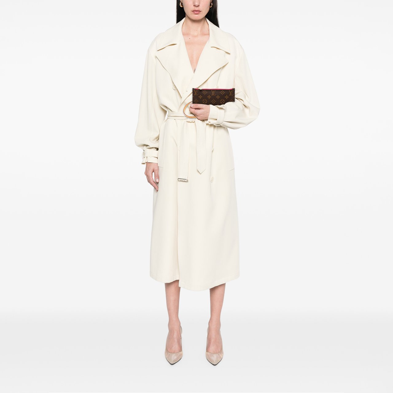 Louis Vuitton Monogram Neverfull Pouch PM Bruin