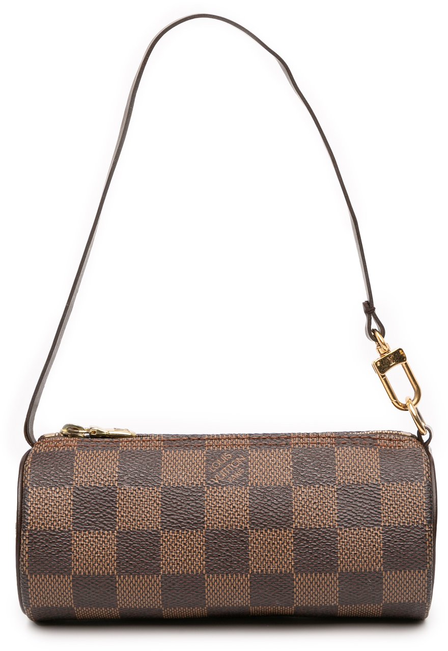 Louis Vuitton Damier Ebene Papillon Pochette Bruin