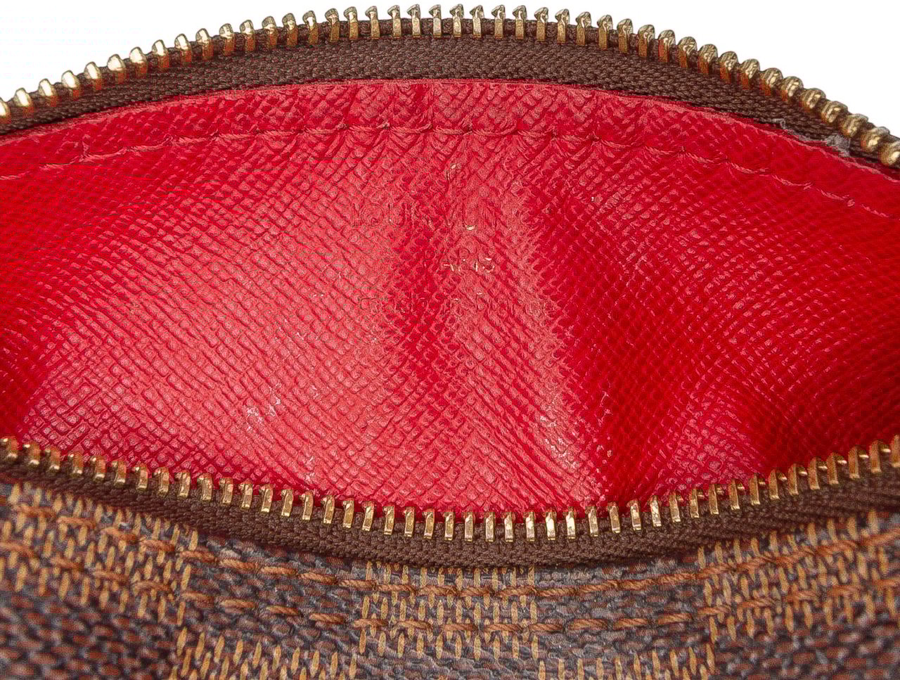 Louis Vuitton Damier Ebene Papillon Pochette Bruin