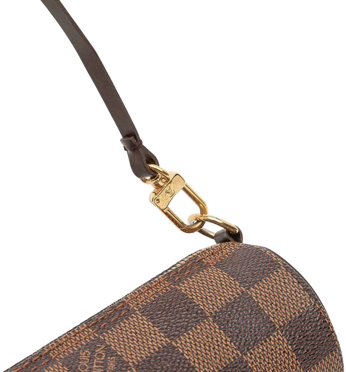 Louis Vuitton Damier Ebene Papillon Pochette Bruin