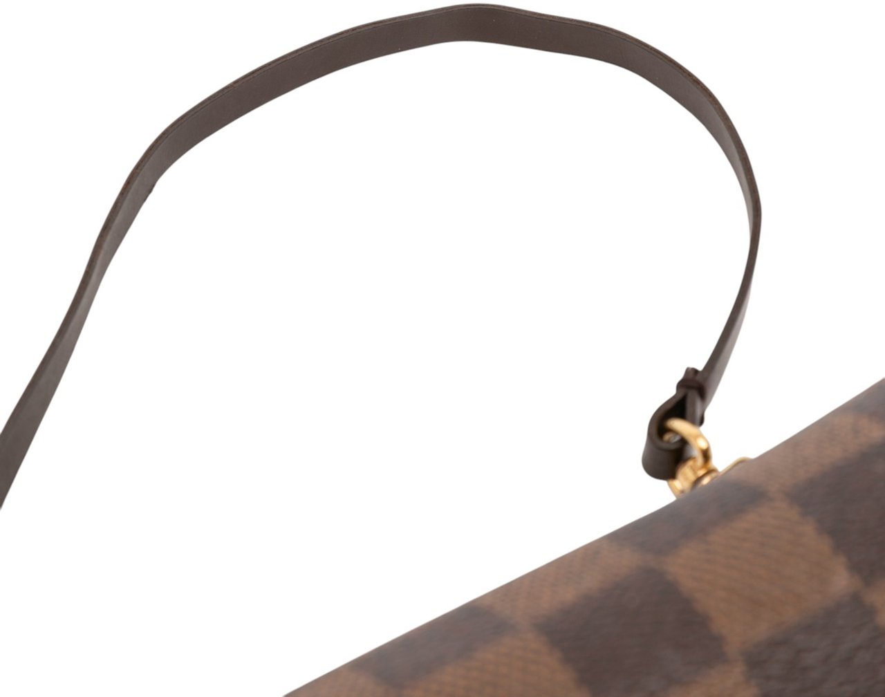 Louis Vuitton Damier Ebene Papillon Pochette Bruin