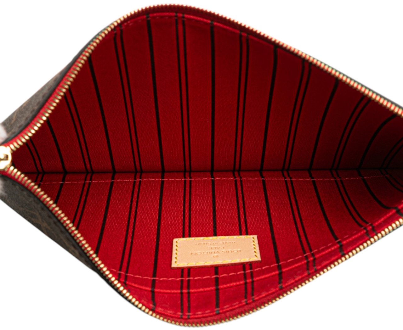 Louis Vuitton Monogram Neverfull Pouch Bruin