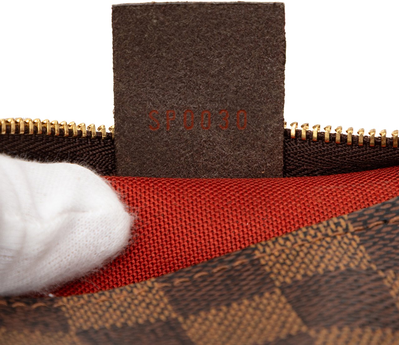 Louis Vuitton Damier Ebene Trousse Pochette Bruin