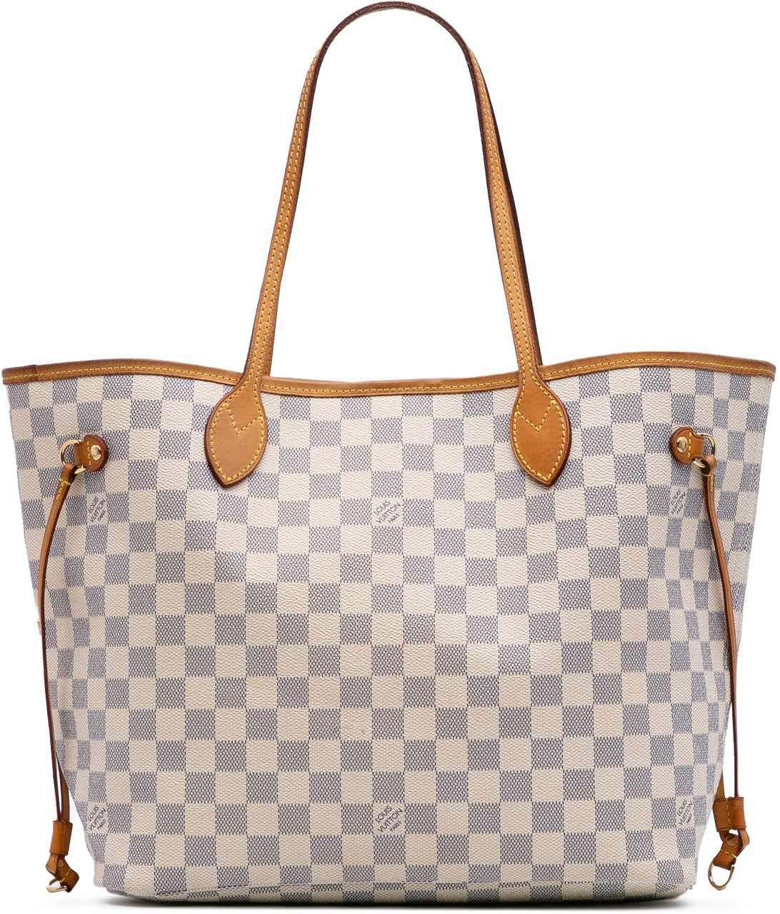 Louis Vuitton Damier Azur Neverfull MM Wit