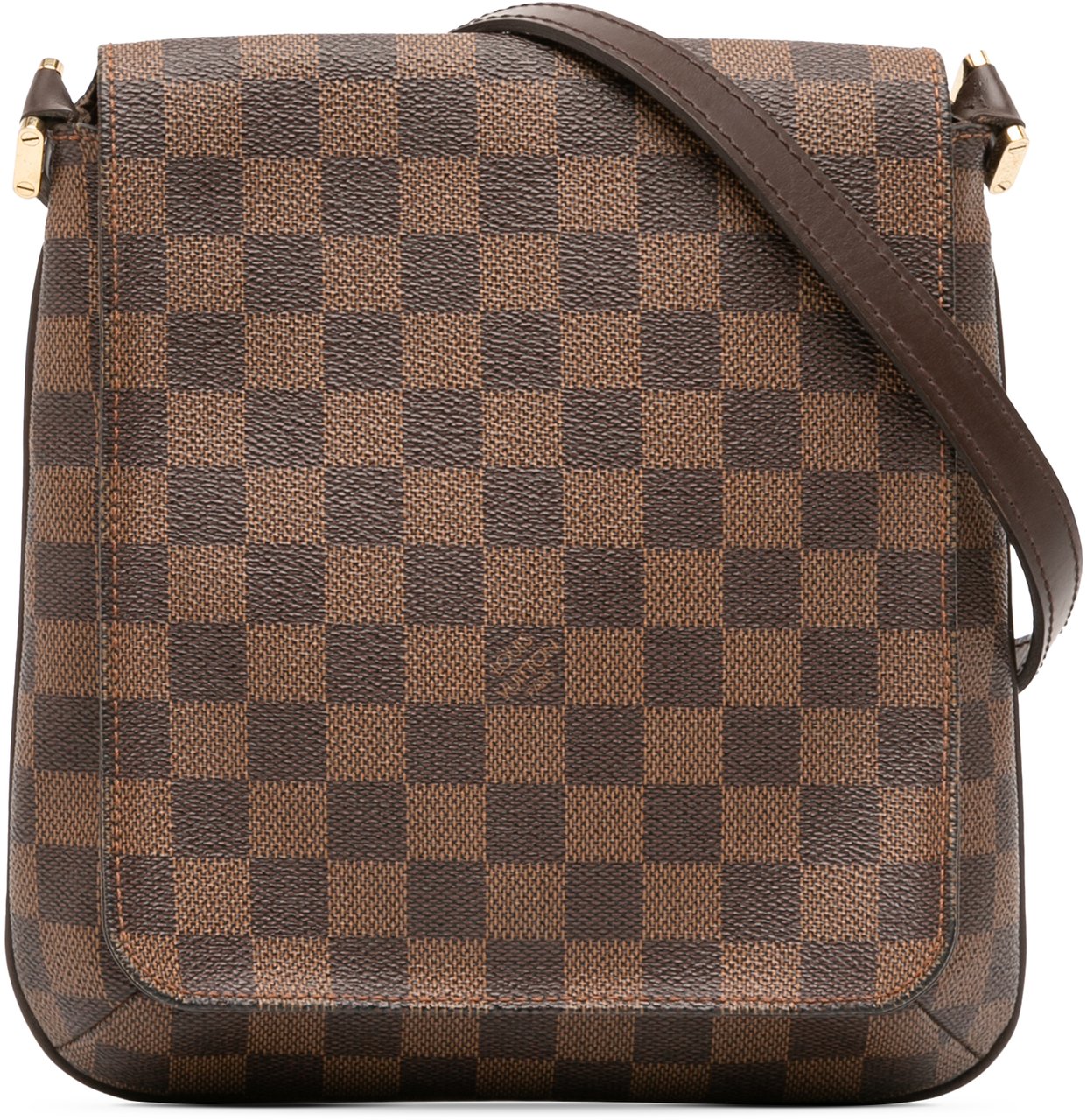 Louis Vuitton Damier Ebene Musette Salsa Long Strap Bruin