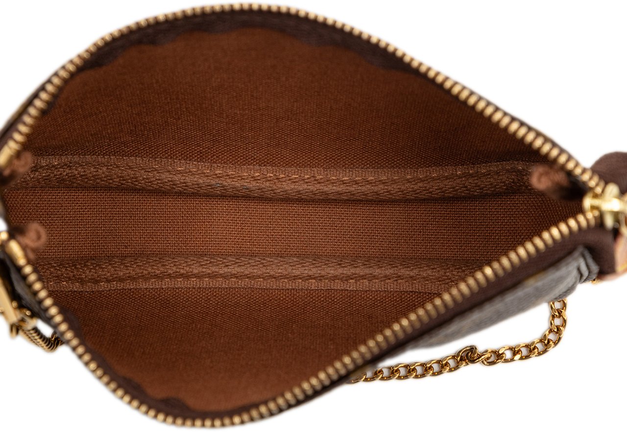 Louis Vuitton Monogram Mini Pochette Accessoires Bruin