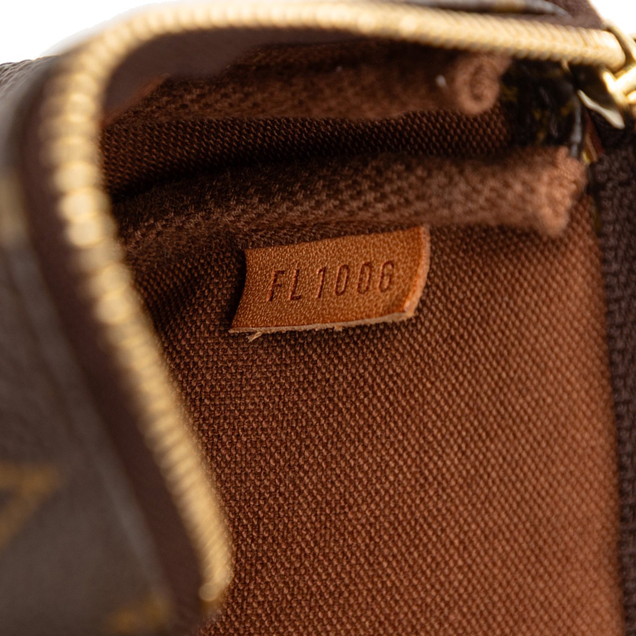 Louis Vuitton Monogram Mini Pochette Accessoires Bruin