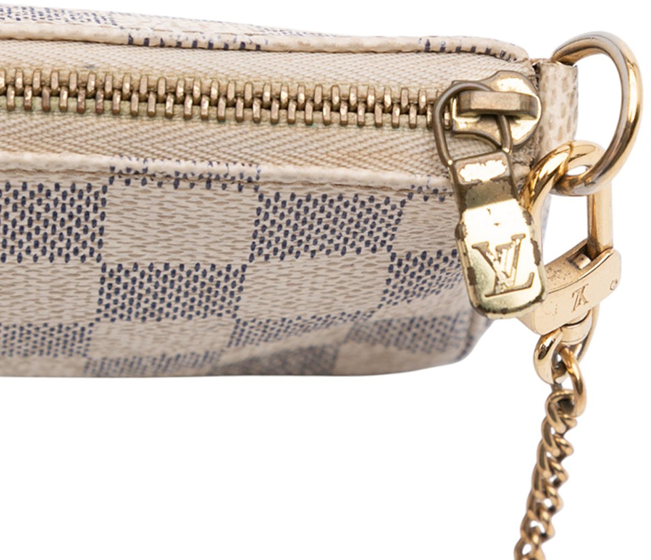 Louis Vuitton Damier Azur Mini Pochette Accessoires Wit