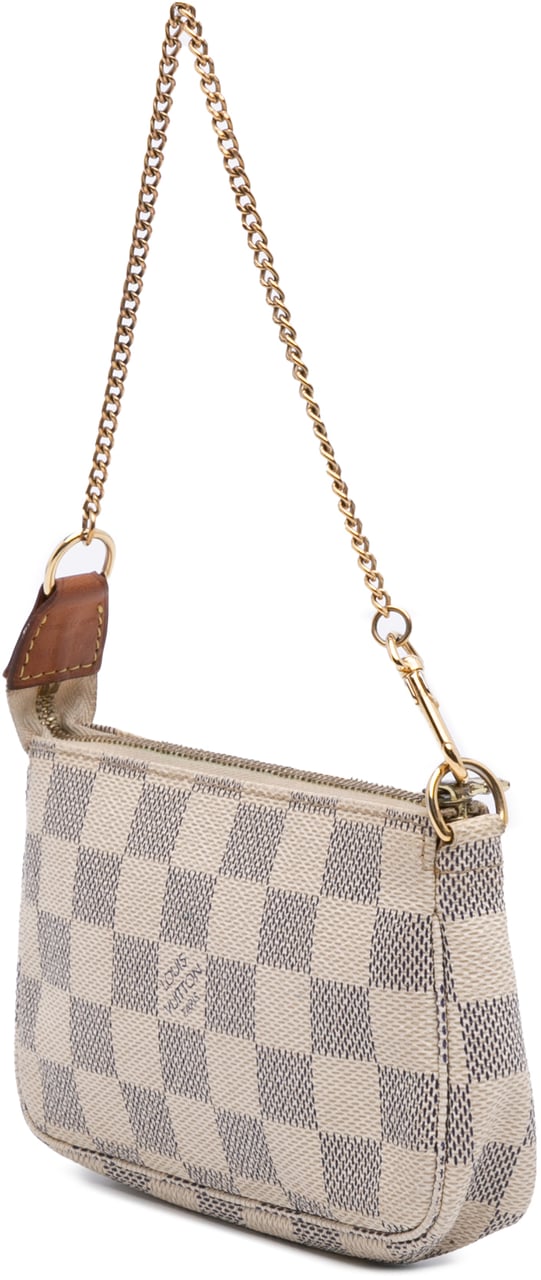 Louis Vuitton Damier Azur Mini Pochette Accessoires Wit