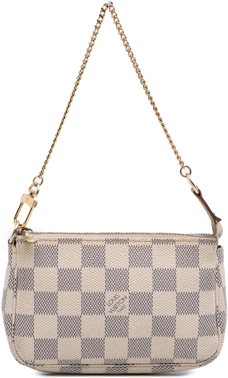 Louis Vuitton Damier Azur Mini Pochette Accessoires Wit