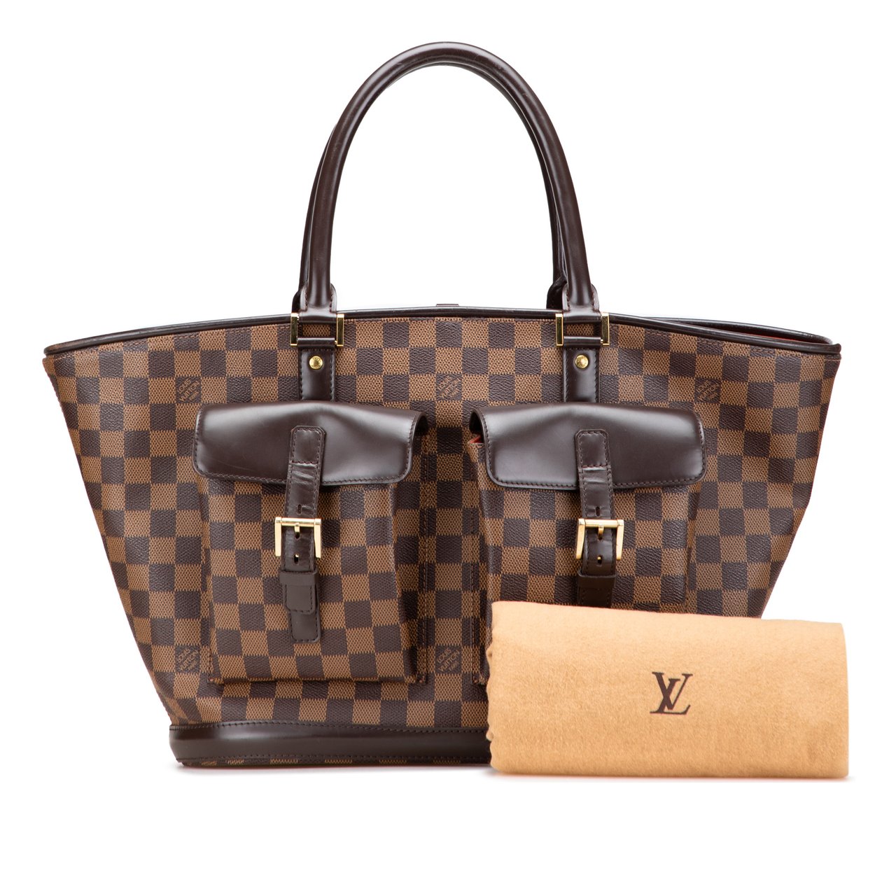 Louis Vuitton Damier Ebene Manosque GM Bruin