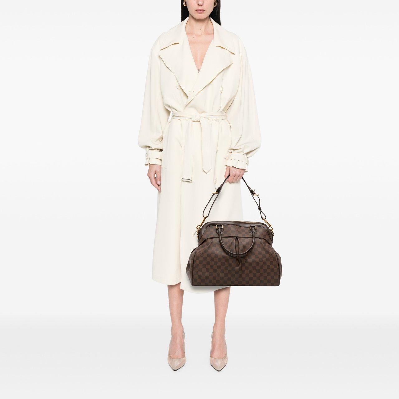 Louis Vuitton Damier Ebene Trevi GM Bruin