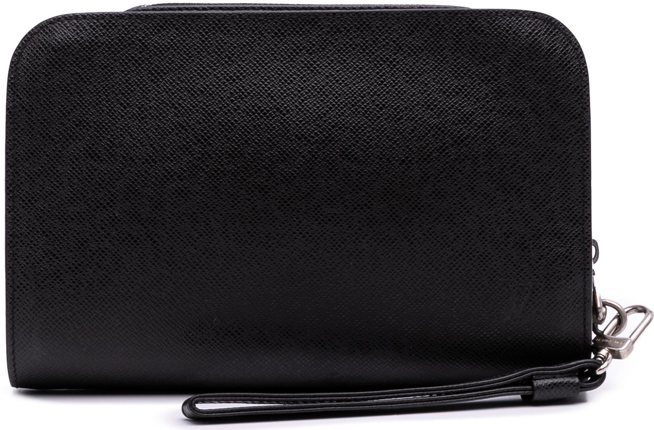 Louis Vuitton Taiga Pochette Baikal Zwart