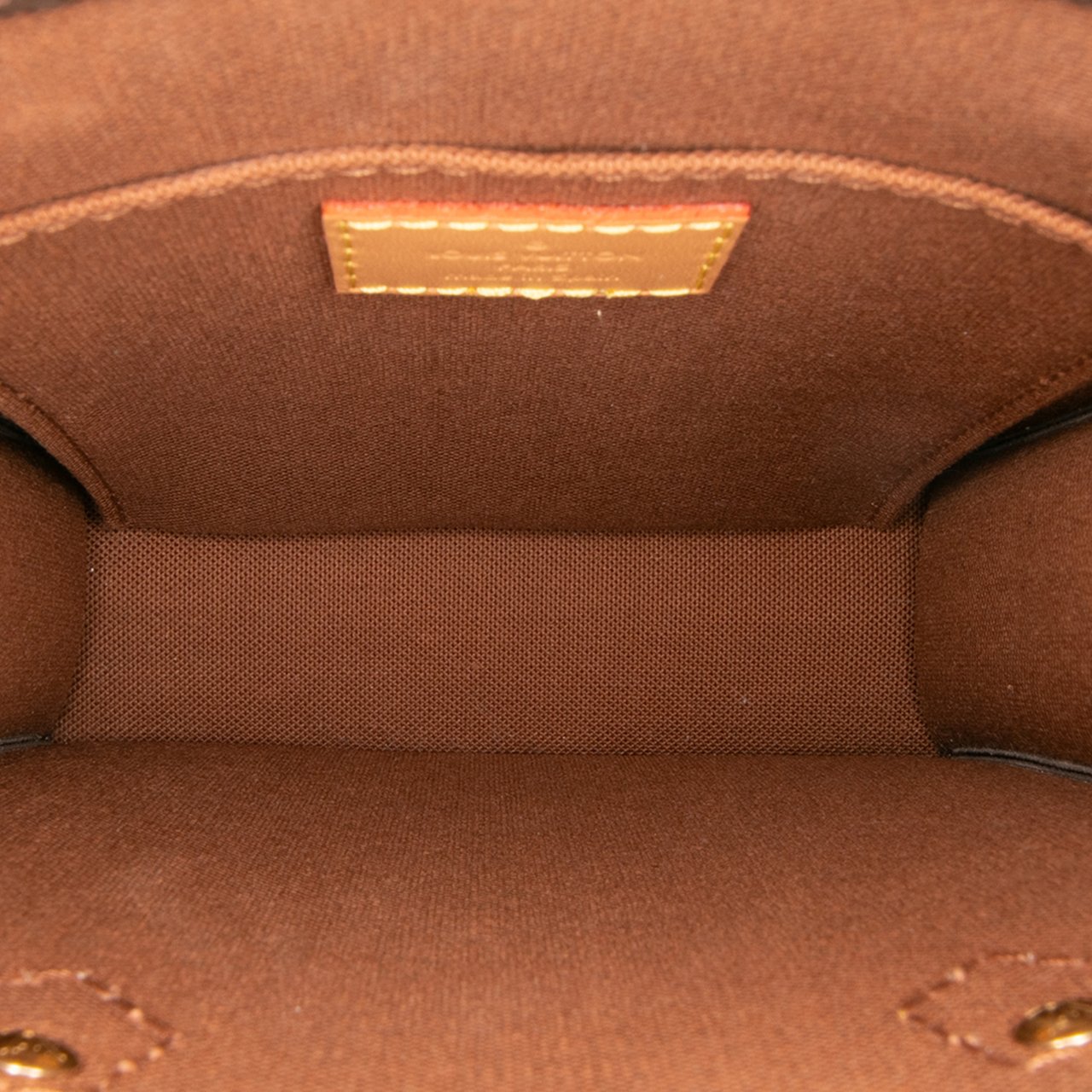 Louis Vuitton Monogram Petit Sac Plat Bruin