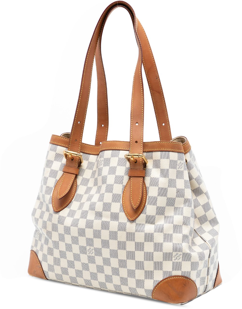 Louis Vuitton Damier Azur Hampstead MM Wit